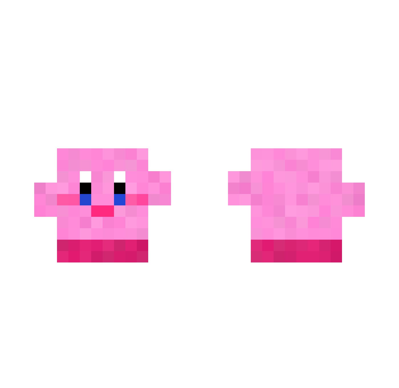 OnIyFans_Aristos Minecraft skin, front and back view