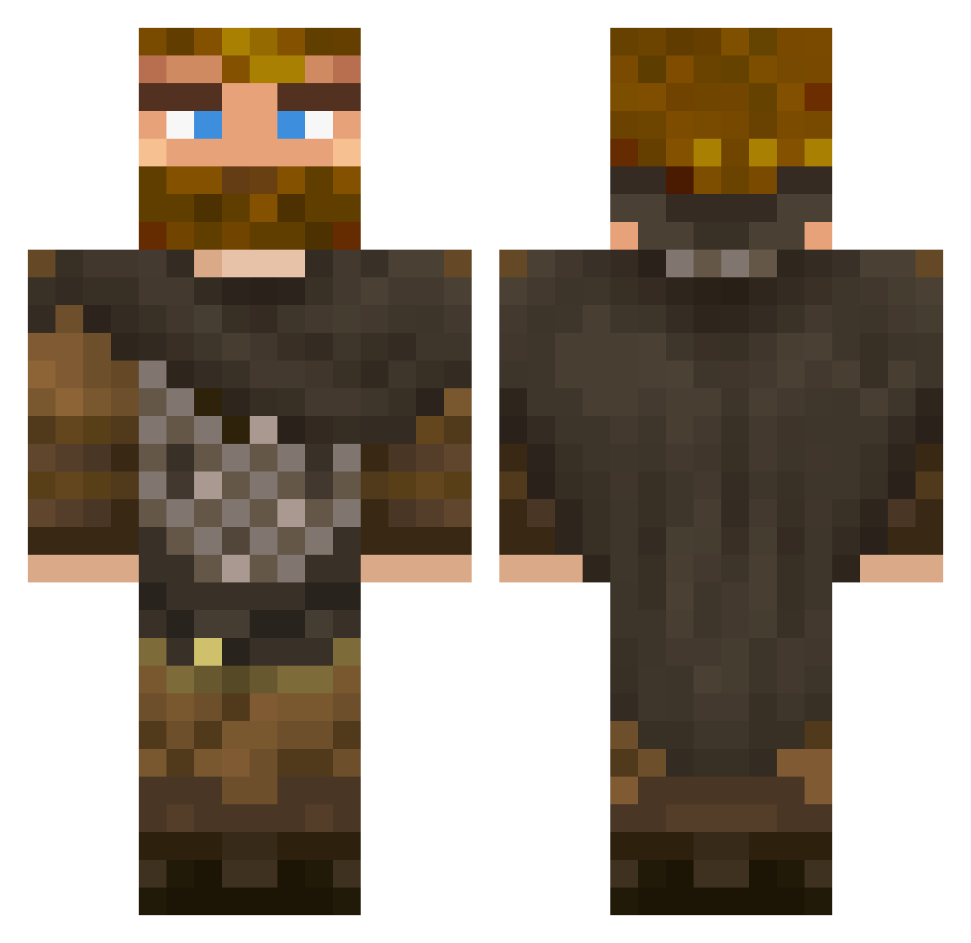 tautvis123 Minecraft skin, front and back view