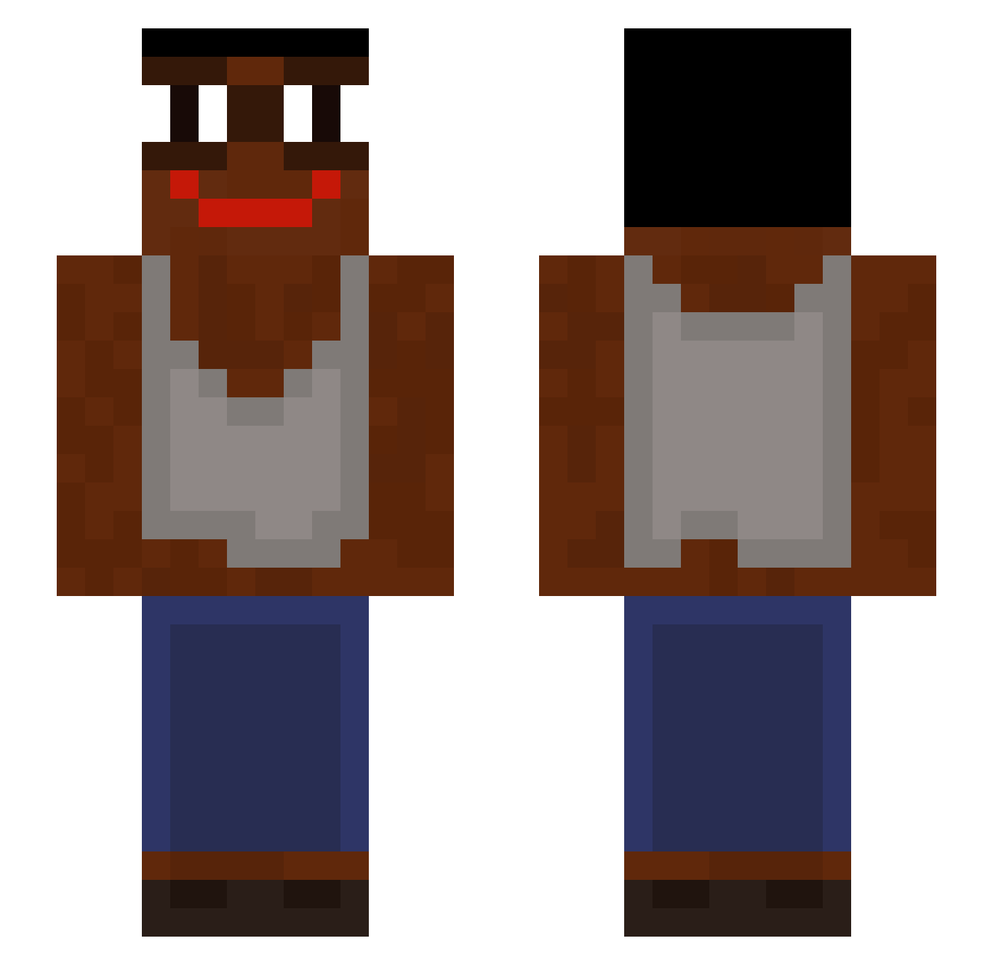 Summi773 Minecraft skin, front and back view