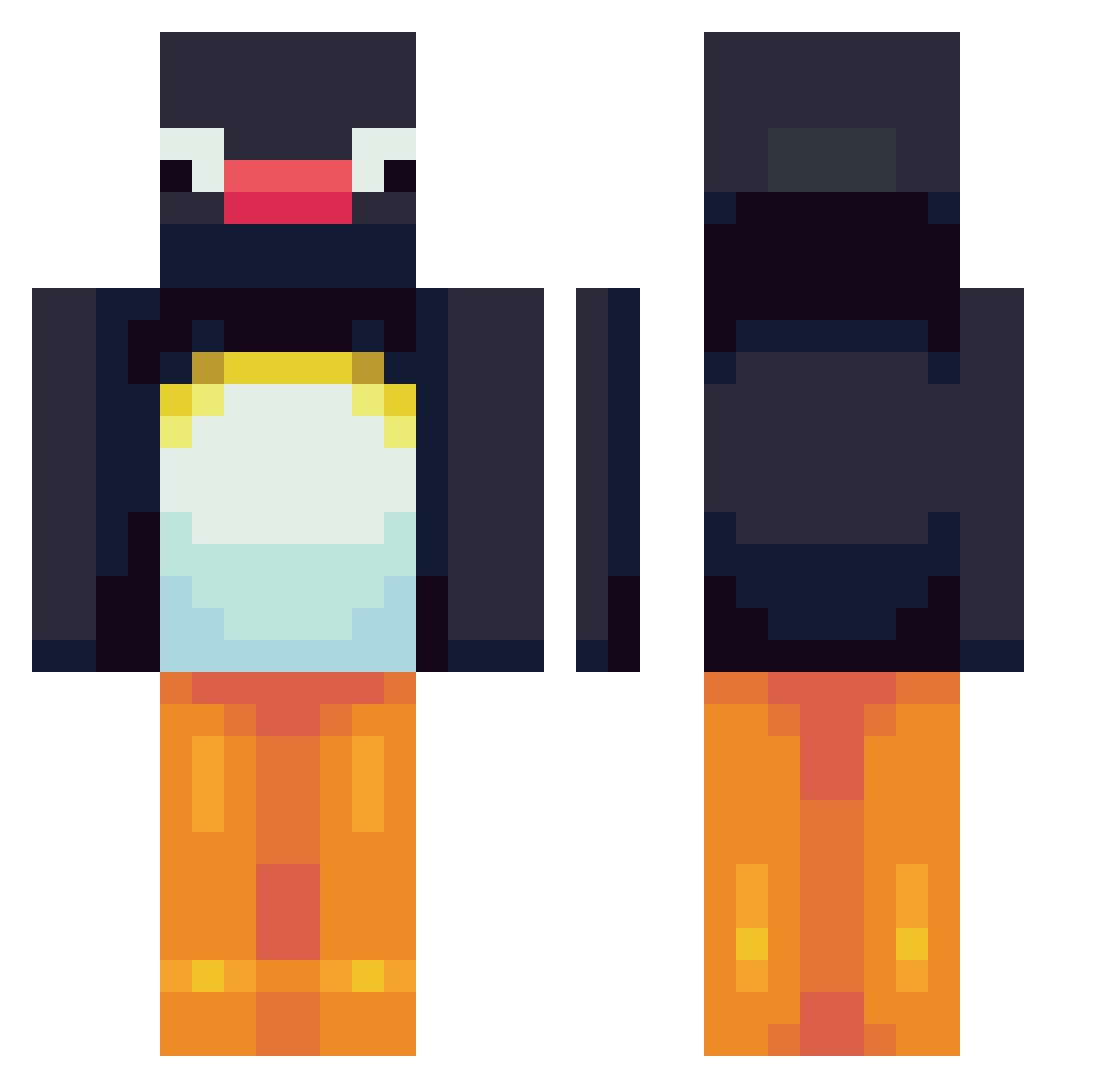 Dexify99OCE Minecraft skin, front and back view
