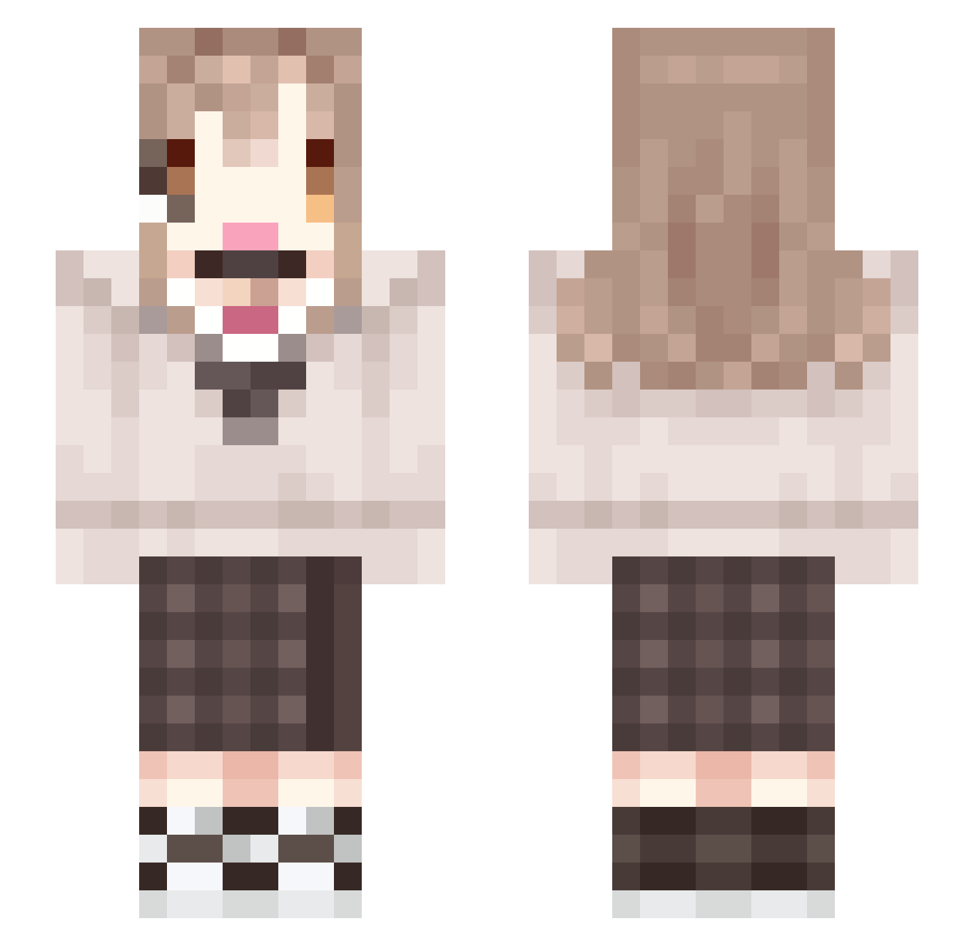 xXSW4GL0RDZ3D Minecraft skin, front and back view