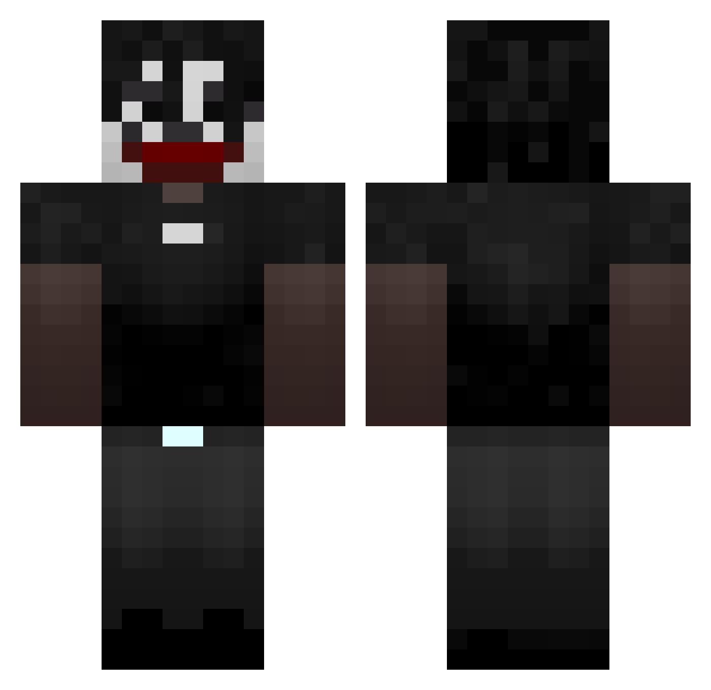 MaxPro5k Minecraft skin, front and back view