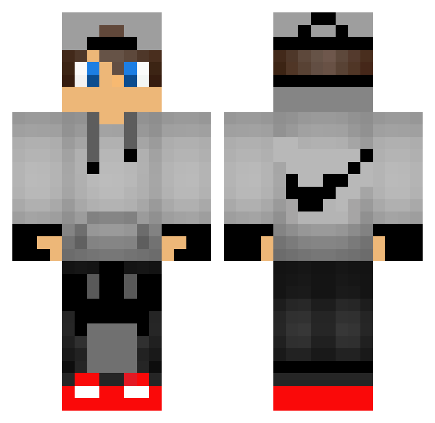 ToxicPaln Minecraft skin, front and back view
