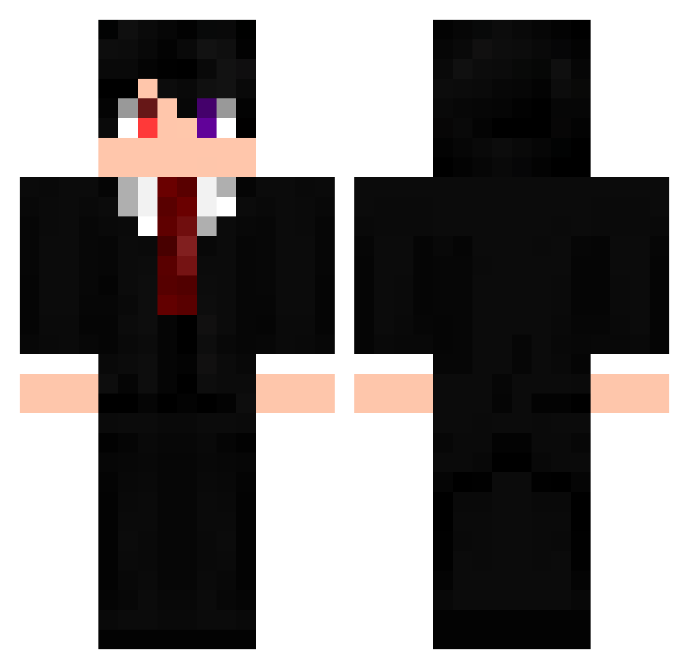 rebolabb Minecraft skin, front and back view