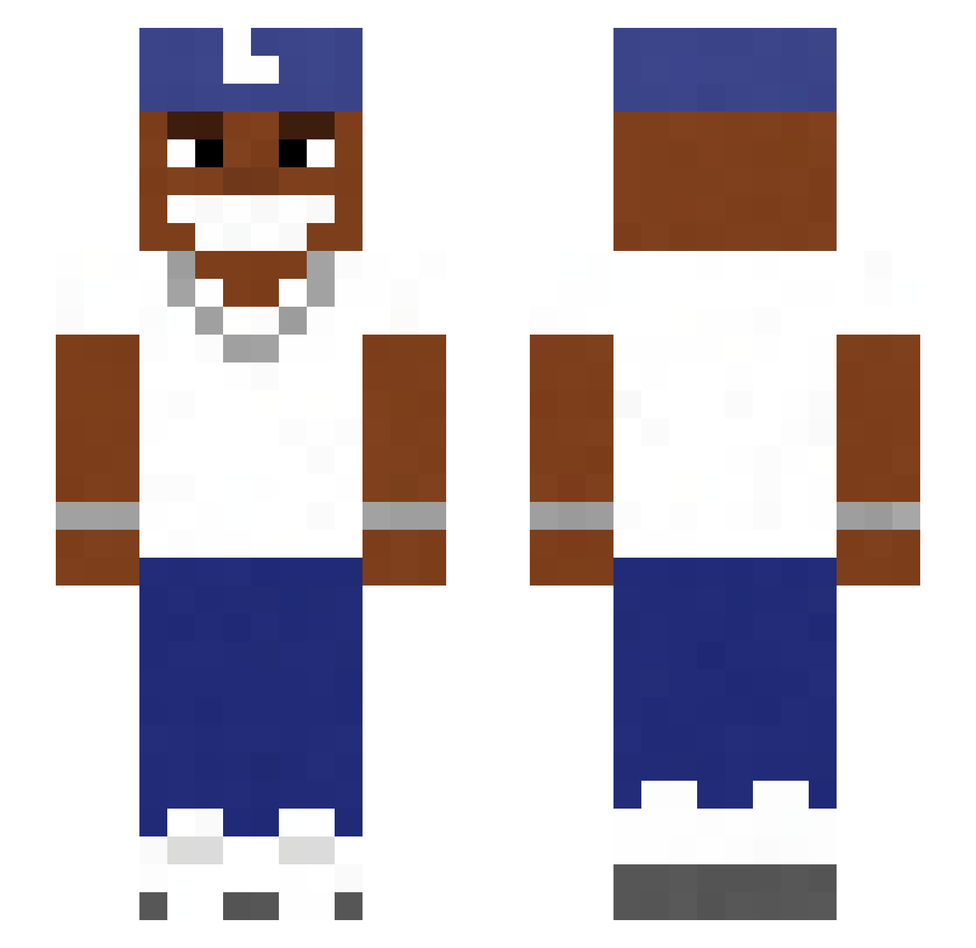 cycle3 Minecraft skin, front and back view