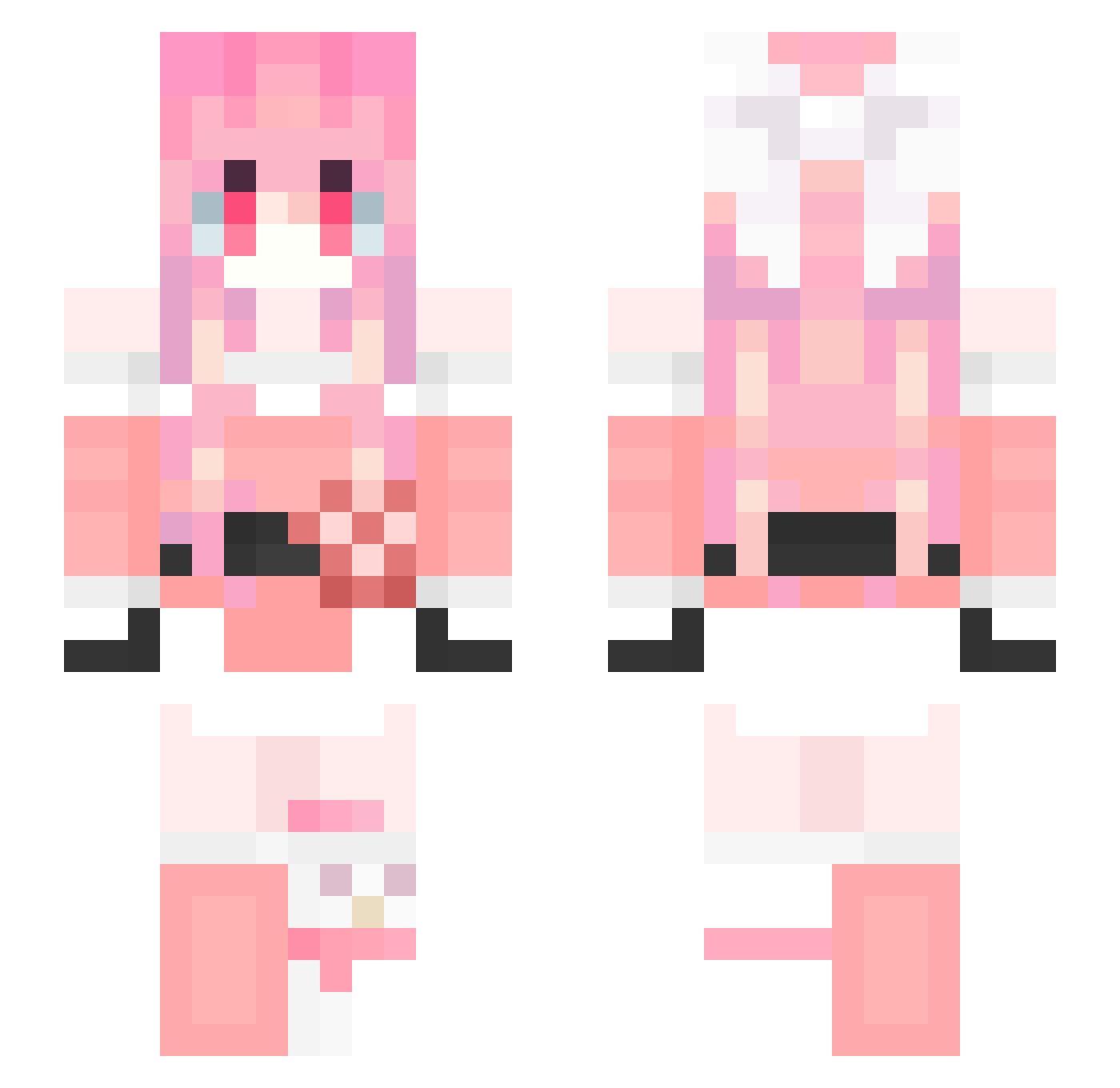 kyokassuygetsu Minecraft skin, front and back view