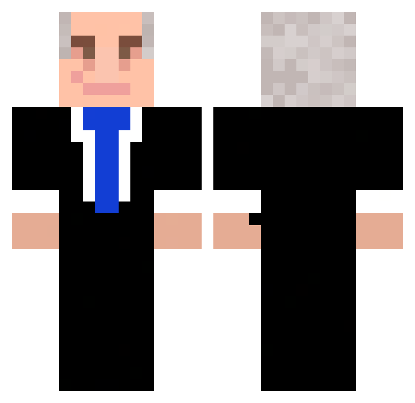 evyatar45 Minecraft skin, front and back view