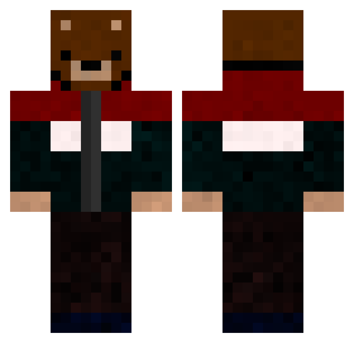 klentapser_1 Minecraft skin, front and back view