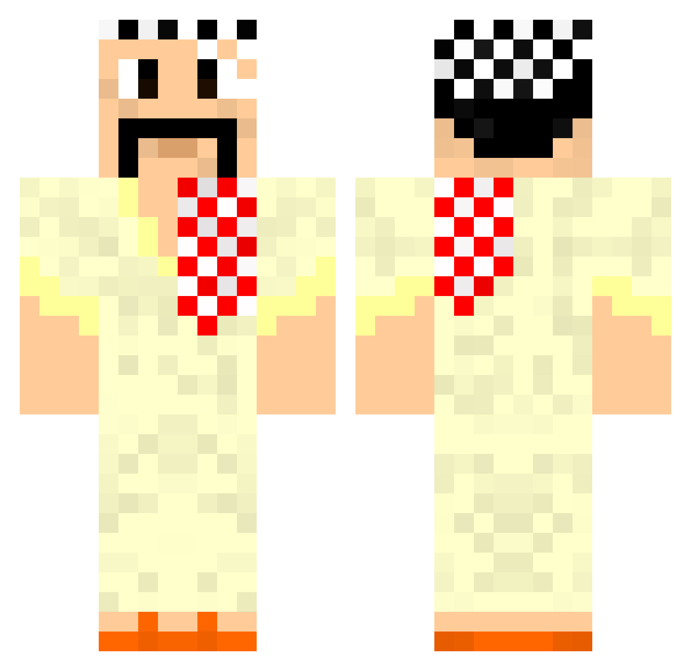 siren_2000 Minecraft skin, front and back view