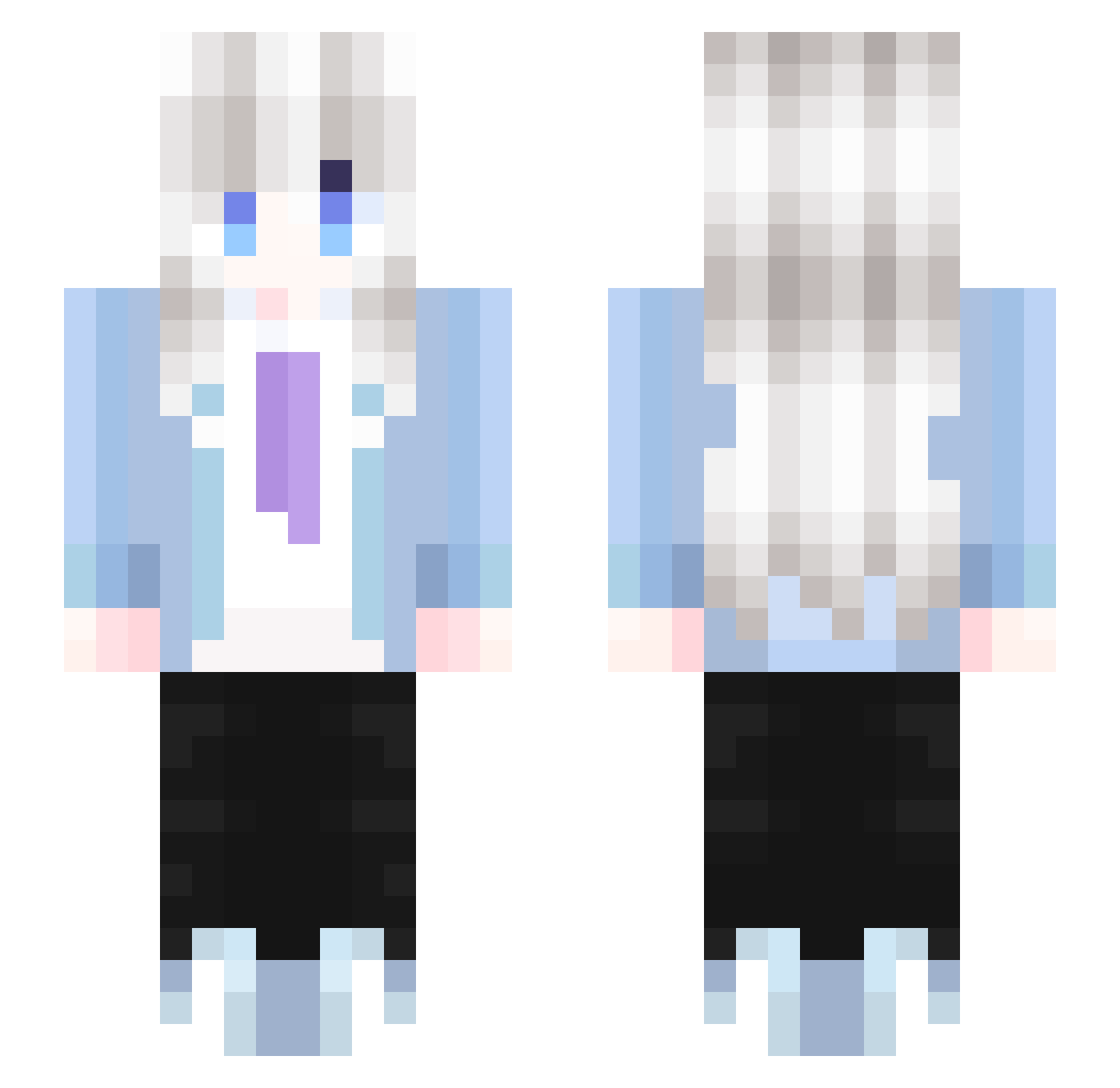 saitokung55 Minecraft skin, front and back view