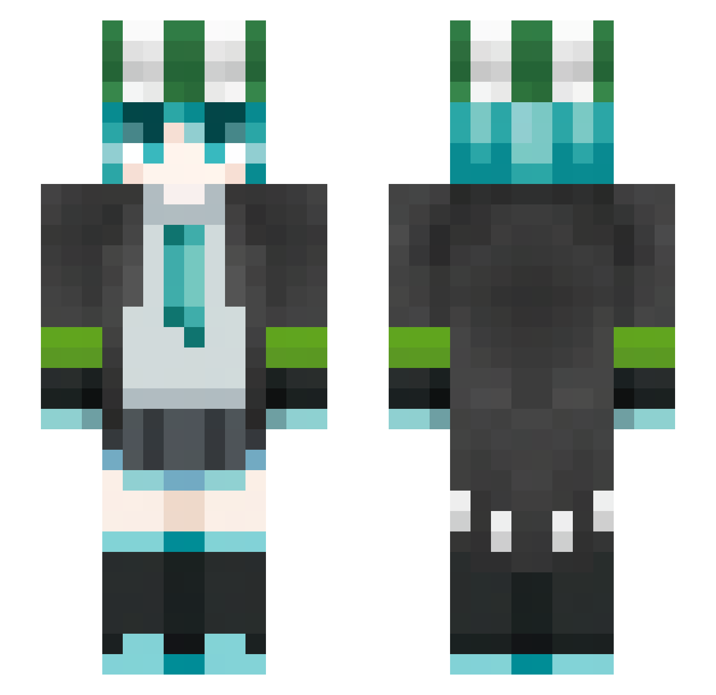 bobgoat89 Minecraft skin, front and back view