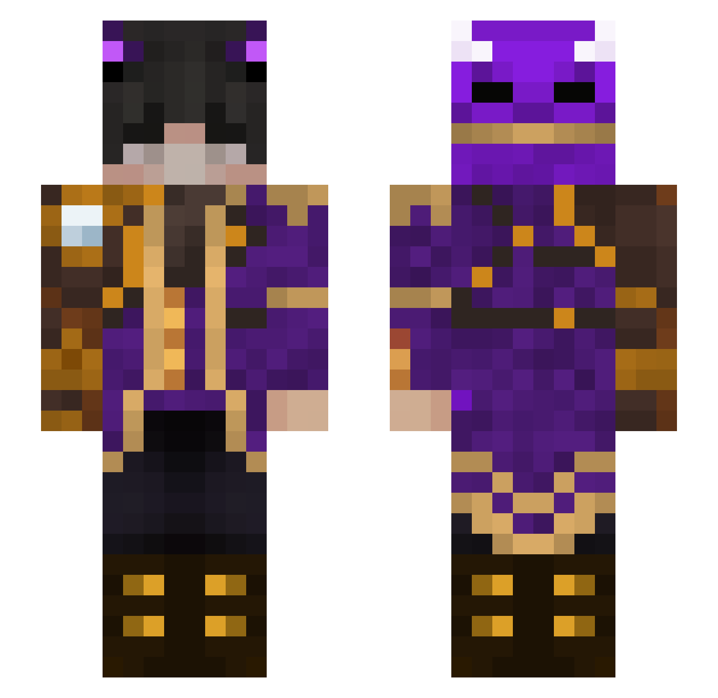 AlexandrM1314 Minecraft skin, front and back view