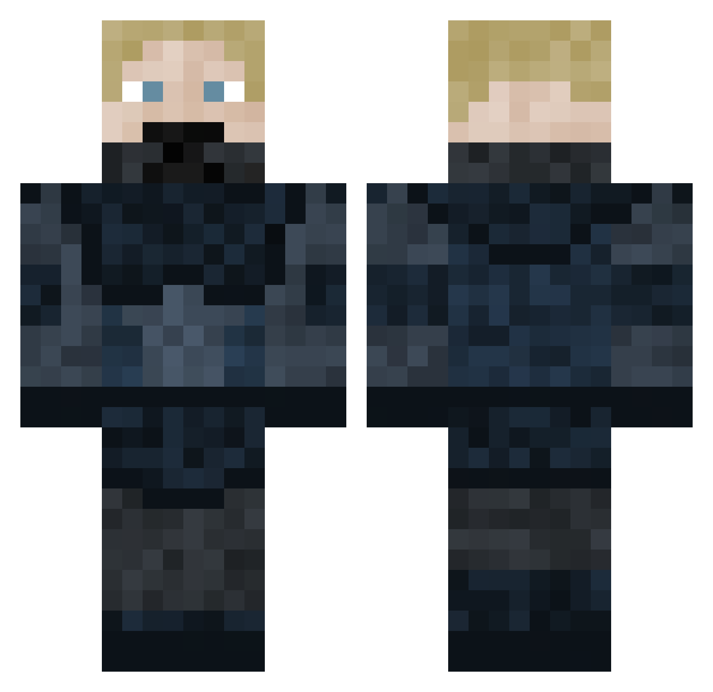 StardragonPL Minecraft skin, front and back view
