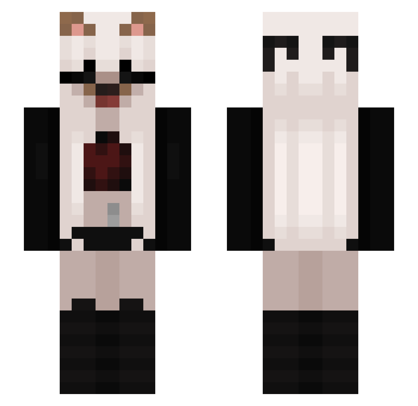 sleepingcatl0l_ Minecraft skin, front and back view
