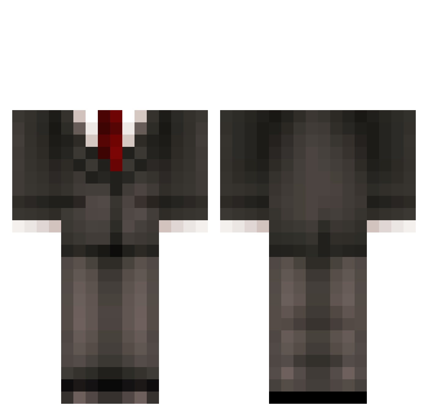 dawidm30 Minecraft skin, front and back view