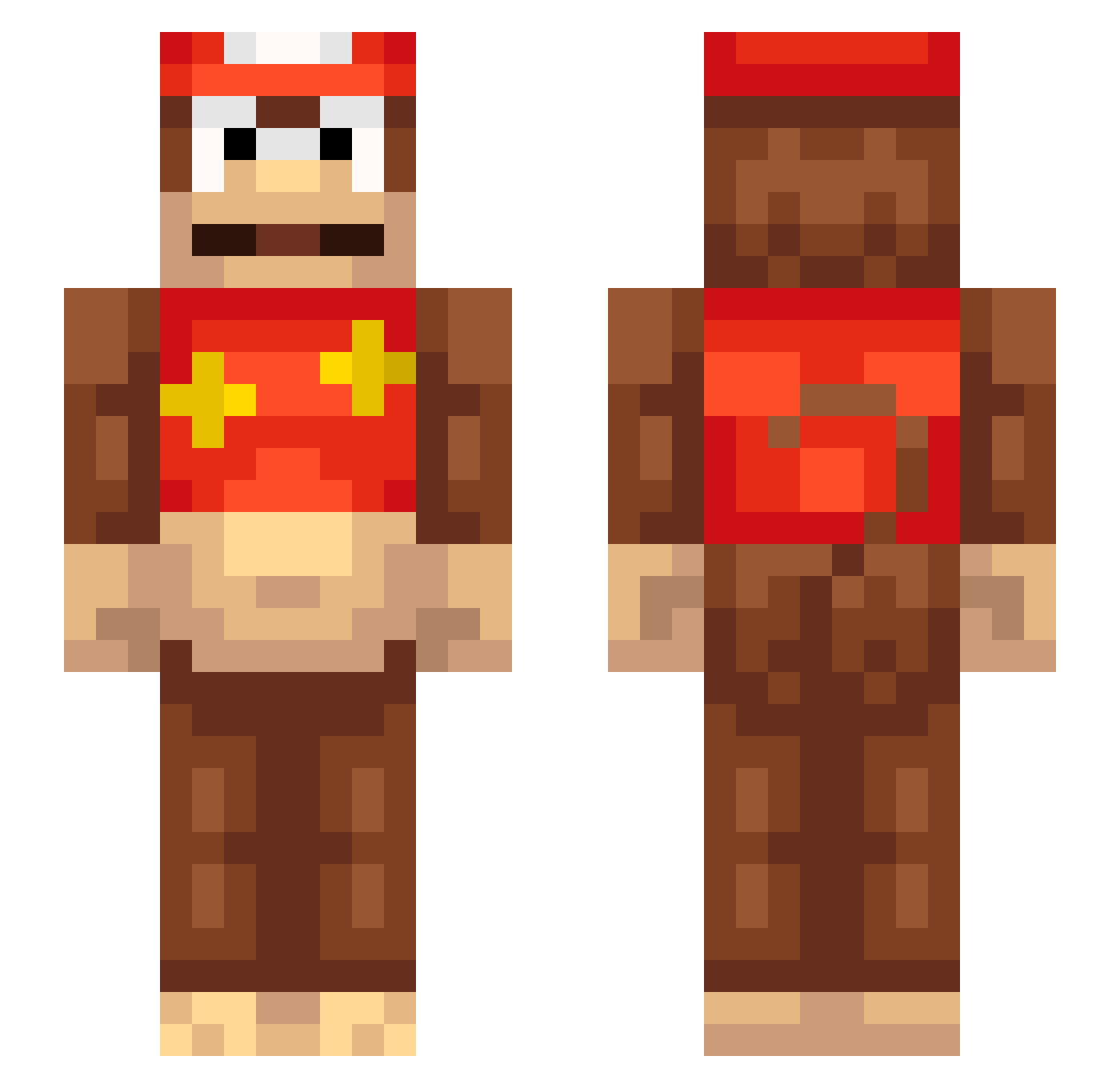 oOSphereOo Minecraft skin, front and back view