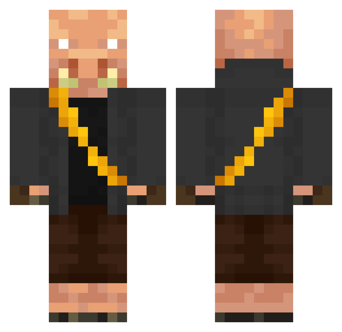 Matti5489 Minecraft skin, front and back view