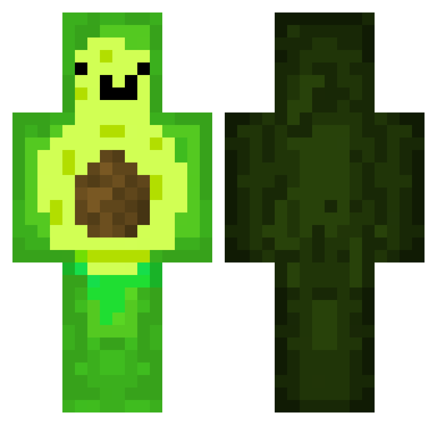 LeeMinseong Minecraft skin, front and back view