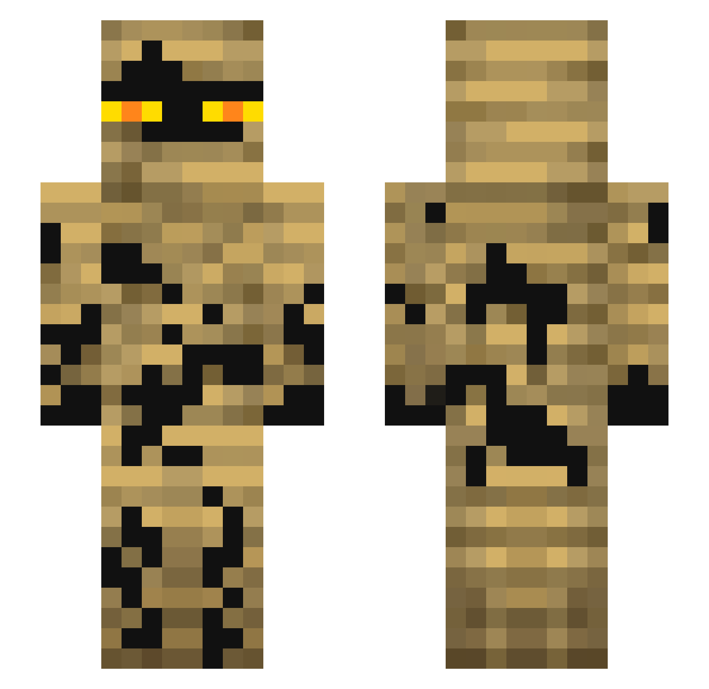 Fixalated_ Minecraft skin, front and back view
