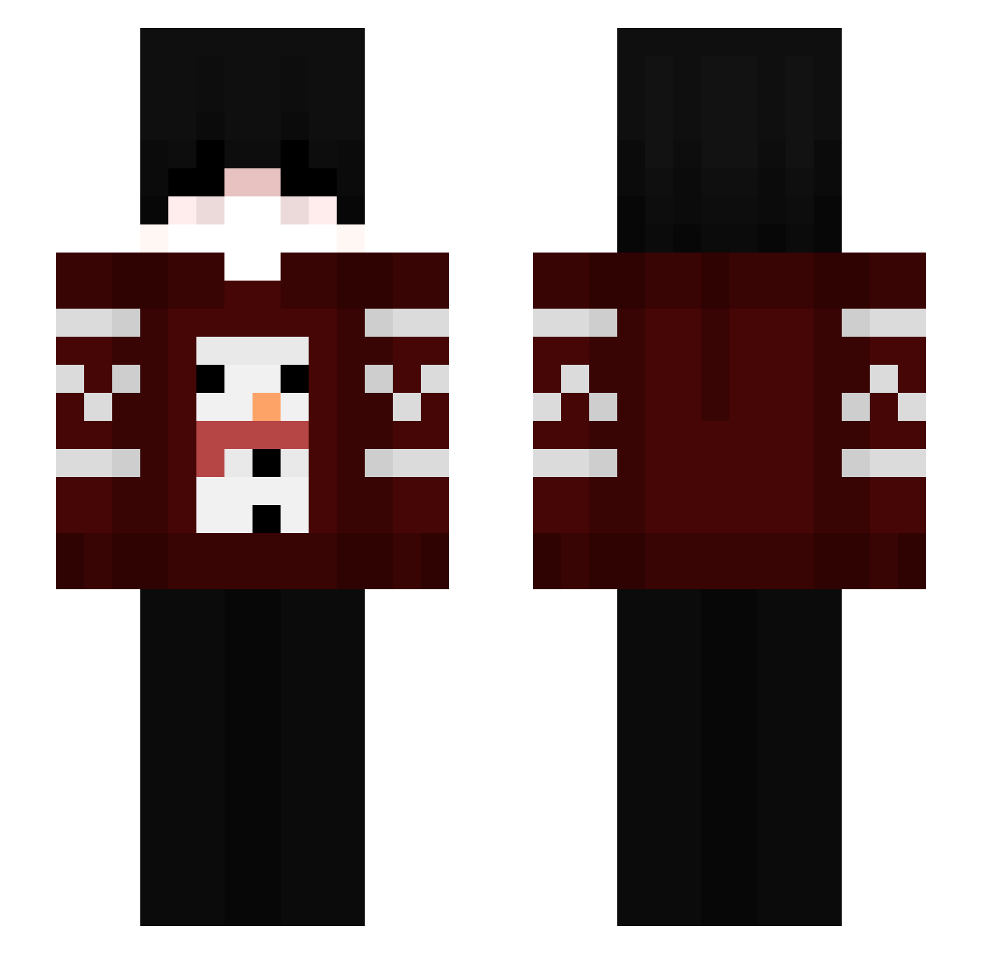 ToadIg Minecraft skin, front and back view