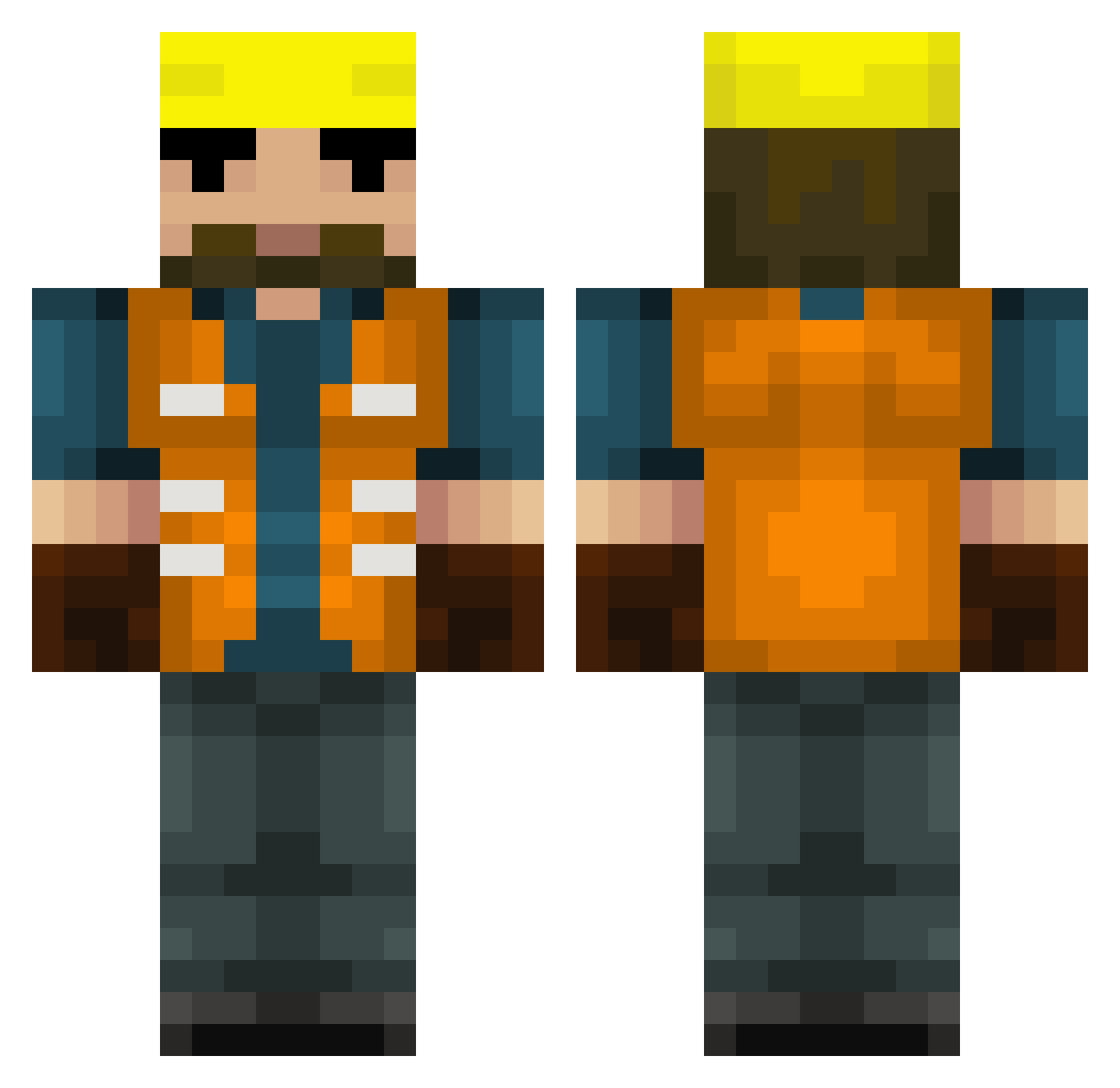 i_fan4ik Minecraft skin, front and back view