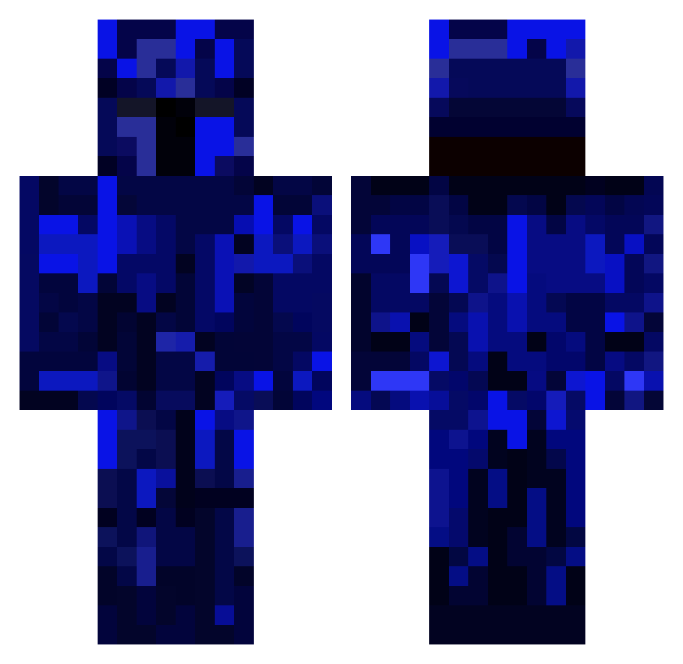 stkm Minecraft skin, front and back view