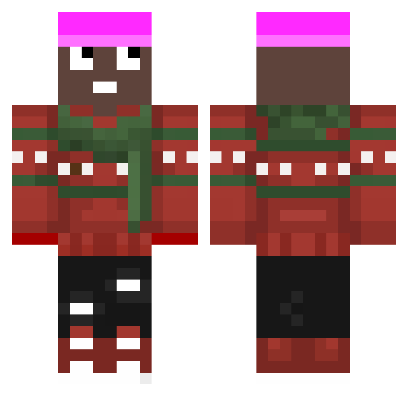R1zi_ Minecraft skin, front and back view