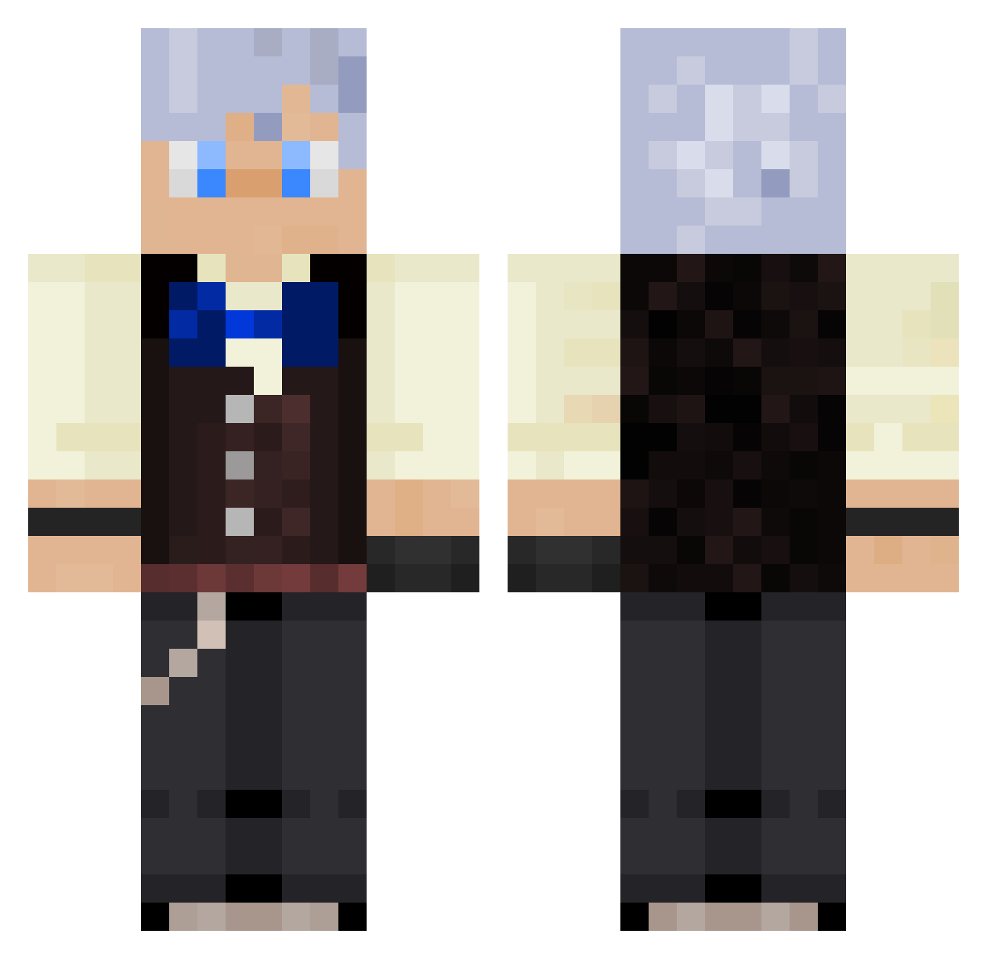 gramygrams Minecraft skin, front and back view
