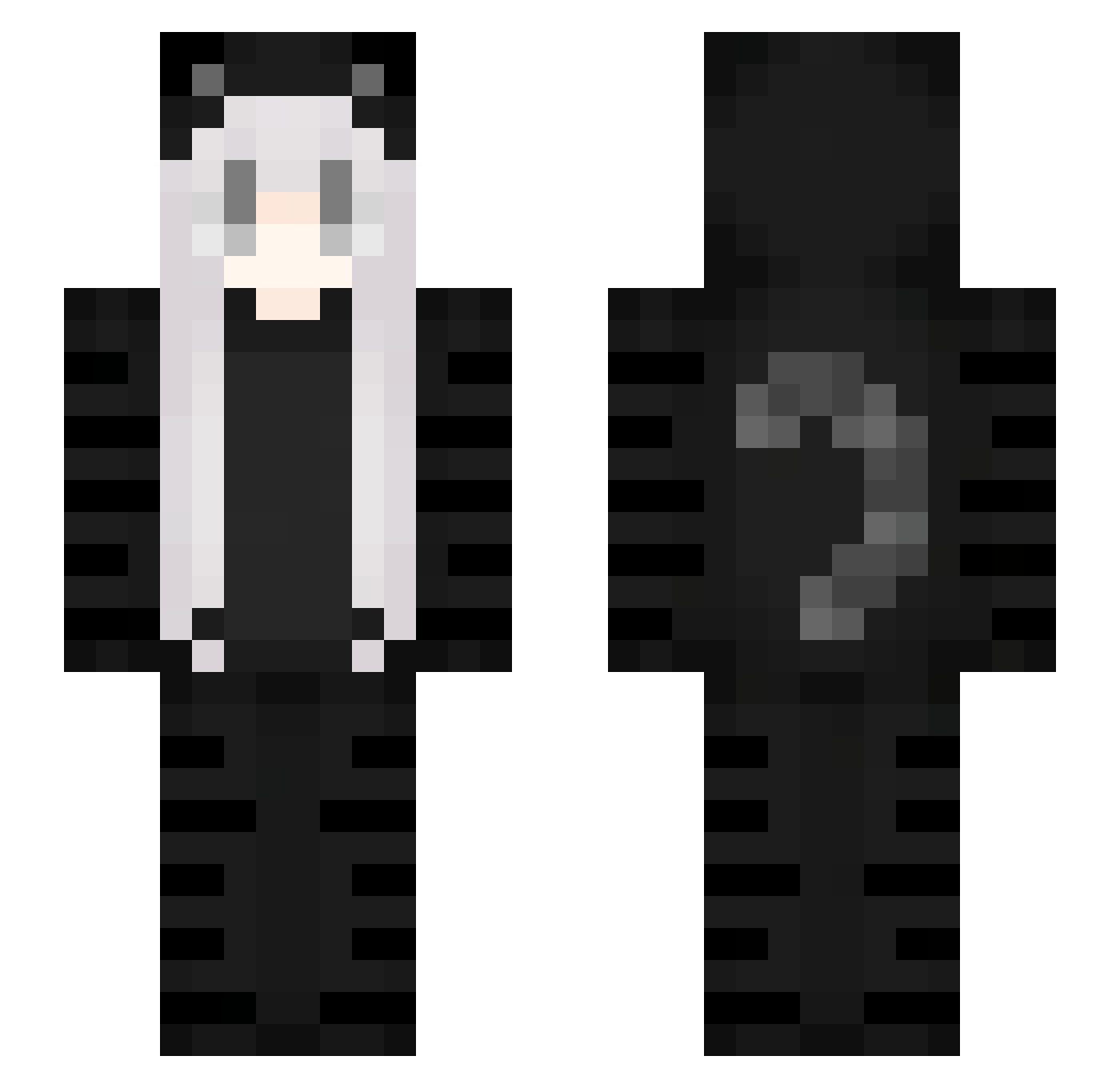 Codie Minecraft skin, front and back view
