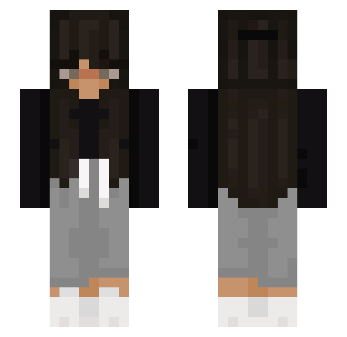 xlai_sm Minecraft skin, front and back view
