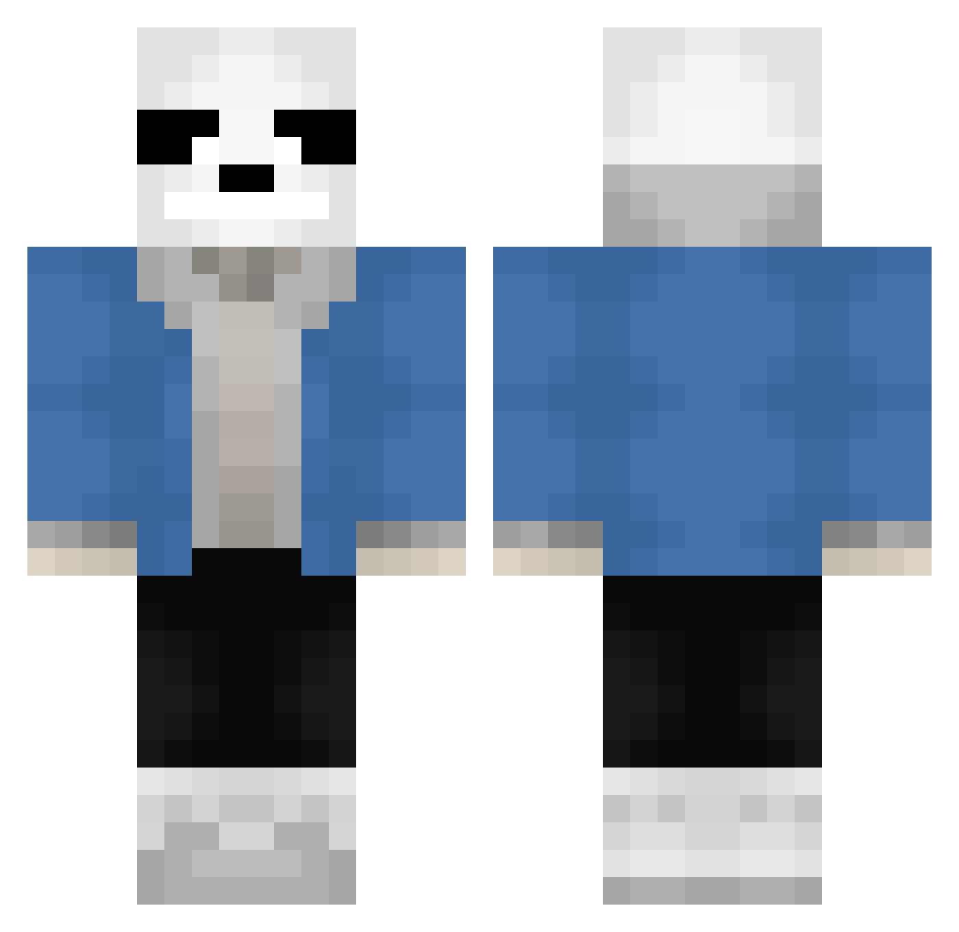 Private_Stanley Minecraft skin, front and back view