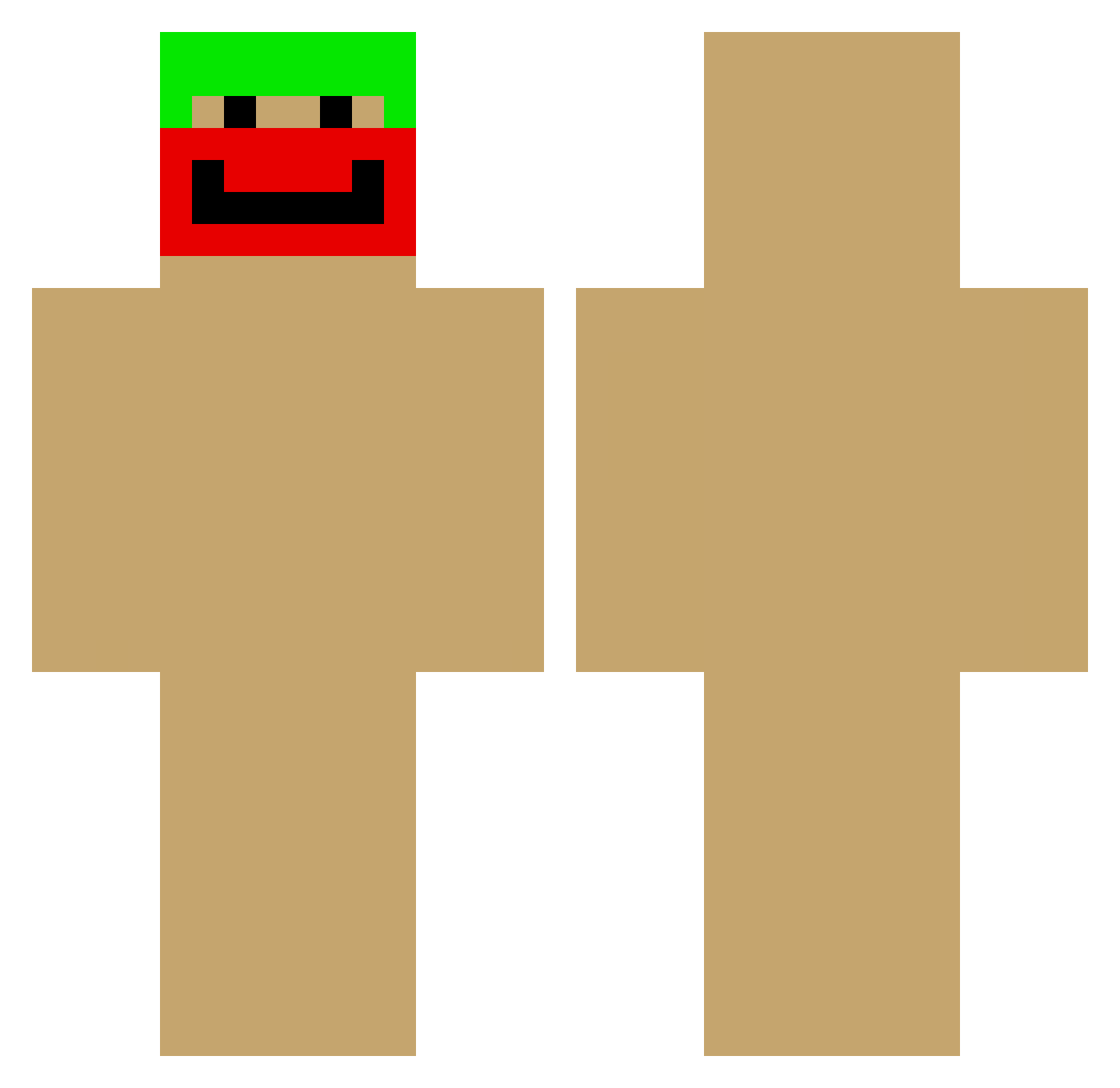 sloppy_joe4290 Minecraft skin, front and back view
