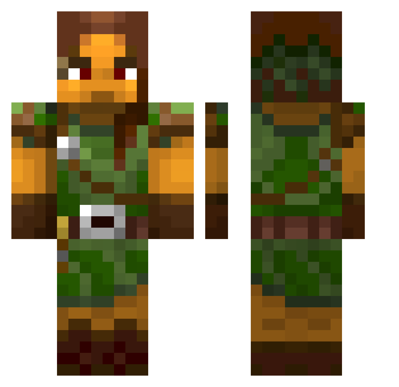 nhgn Minecraft skin, front and back view