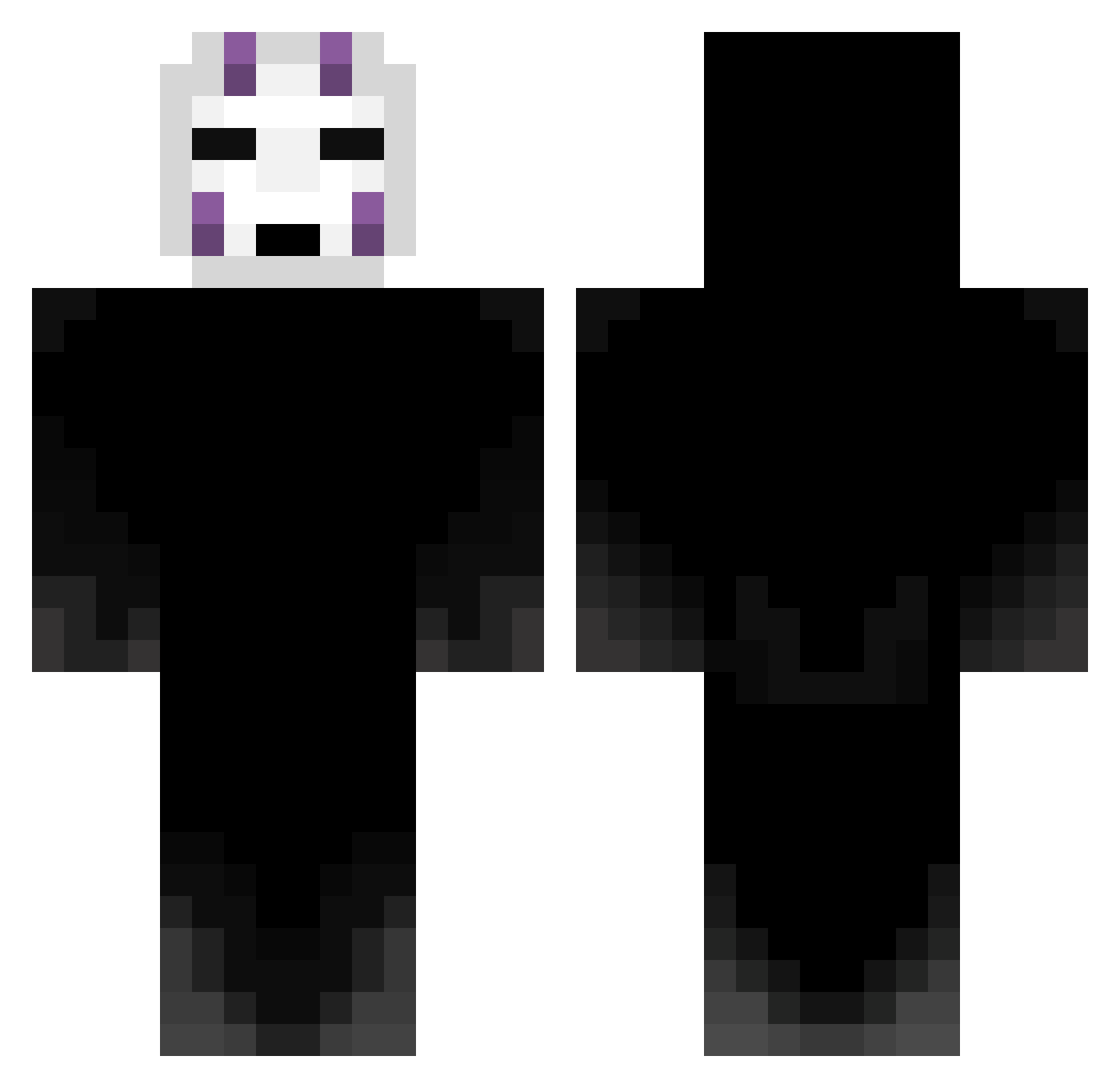 Irgendwasmitpat Minecraft skin, front and back view