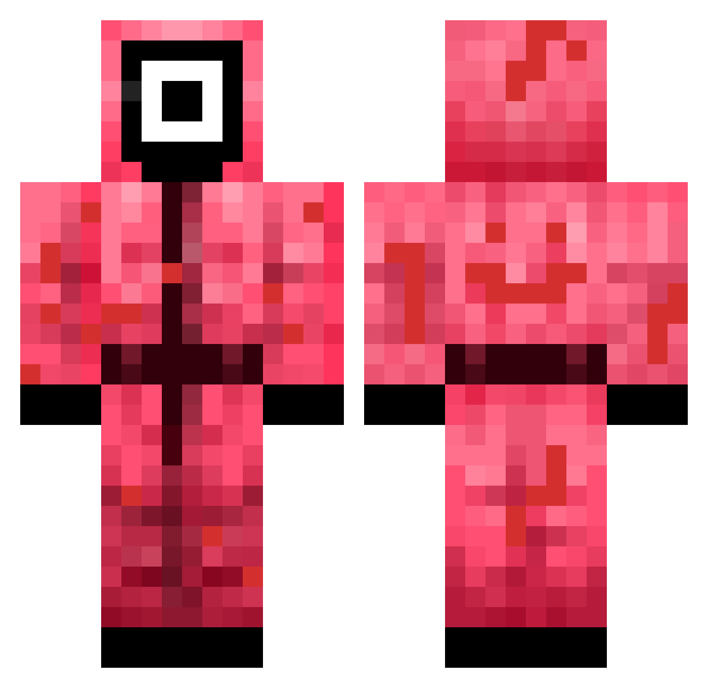 Esme_50 Minecraft skin, front and back view