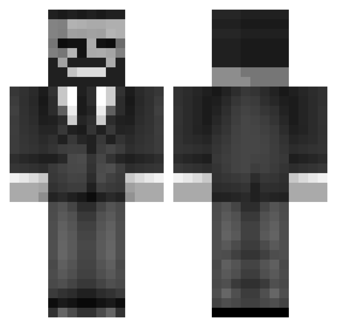Saba_of_all_trai Minecraft skin, front and back view