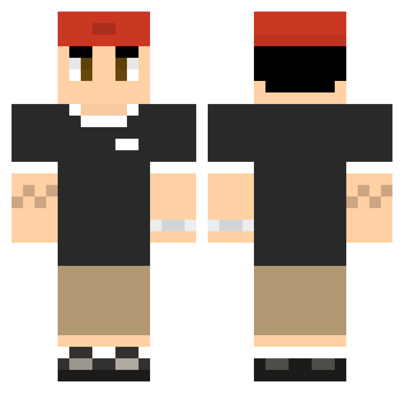 renzologan Minecraft skin, front and back view