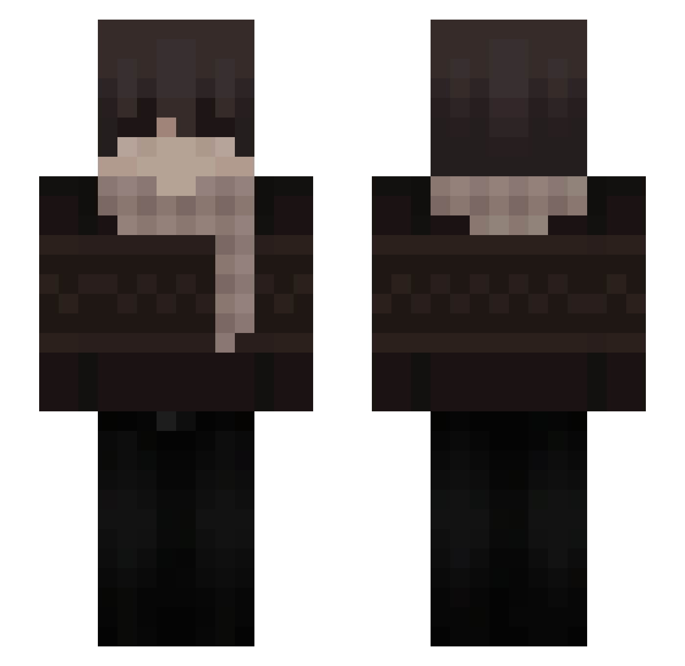 Gatuno_4 Minecraft skin, front and back view