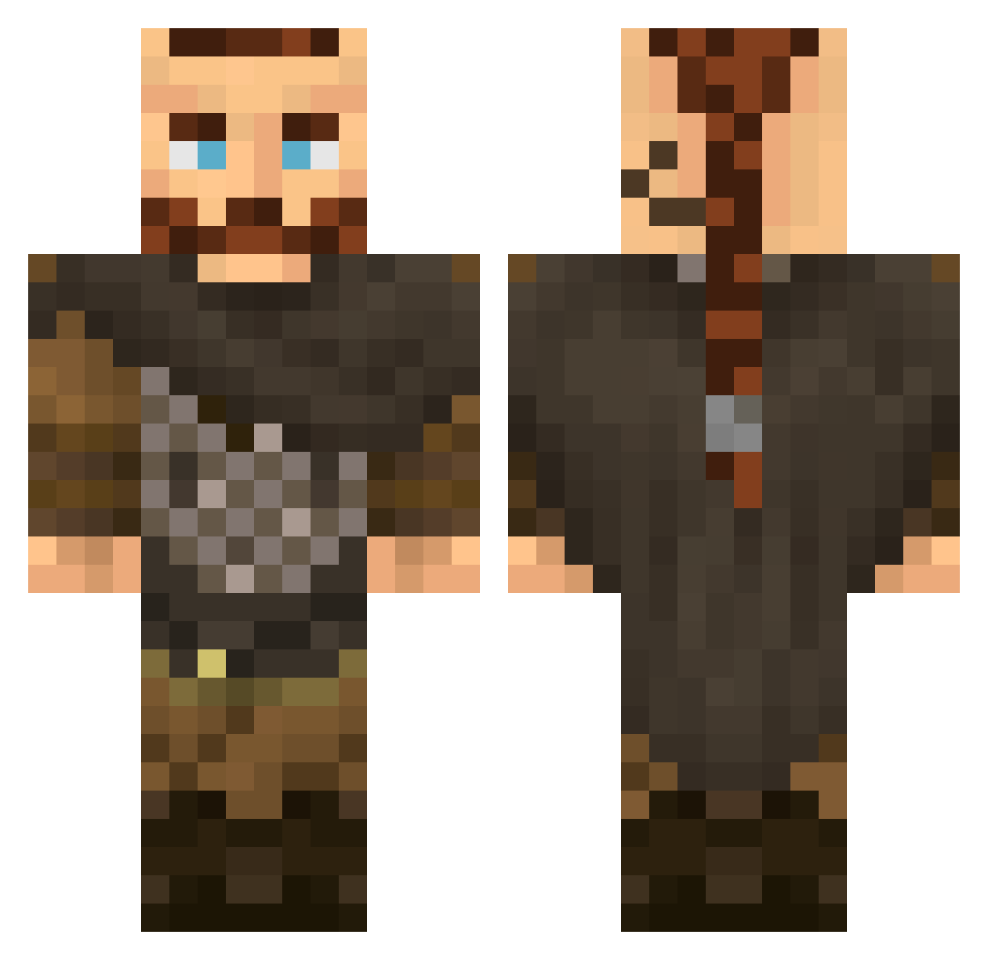 JEsteban07 Minecraft skin, front and back view