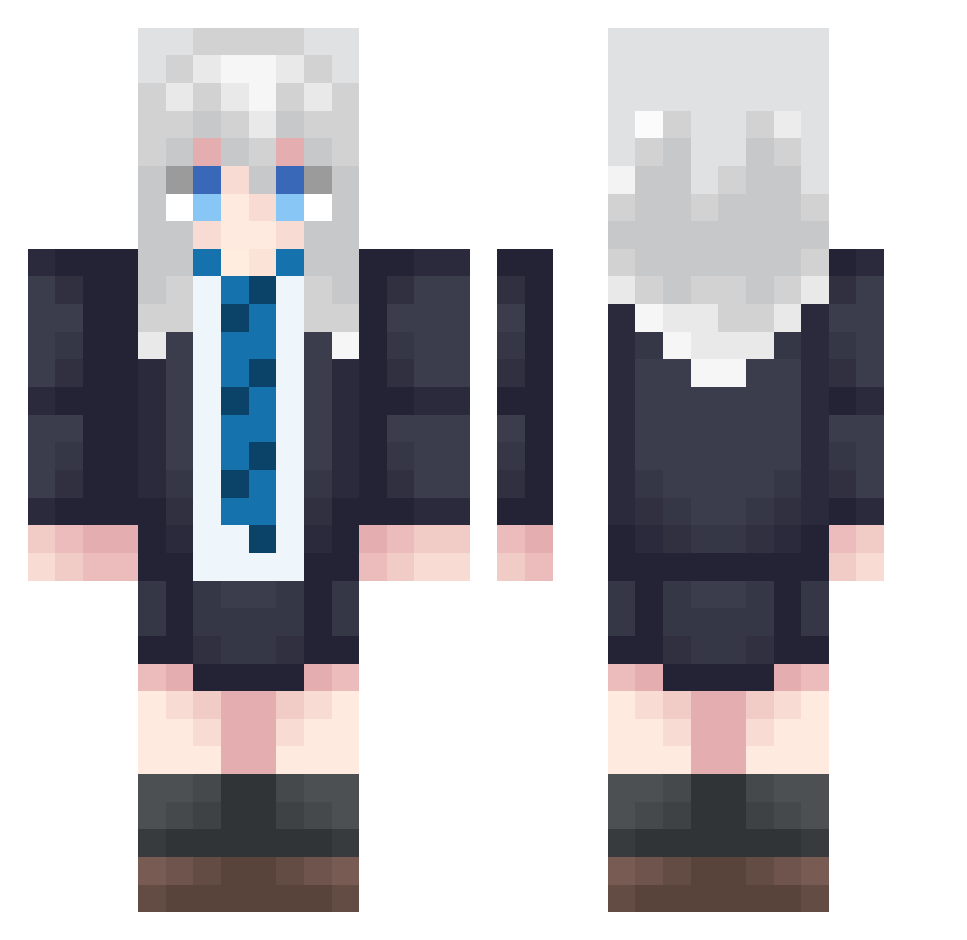 Punkung_XDDD Minecraft skin, front and back view