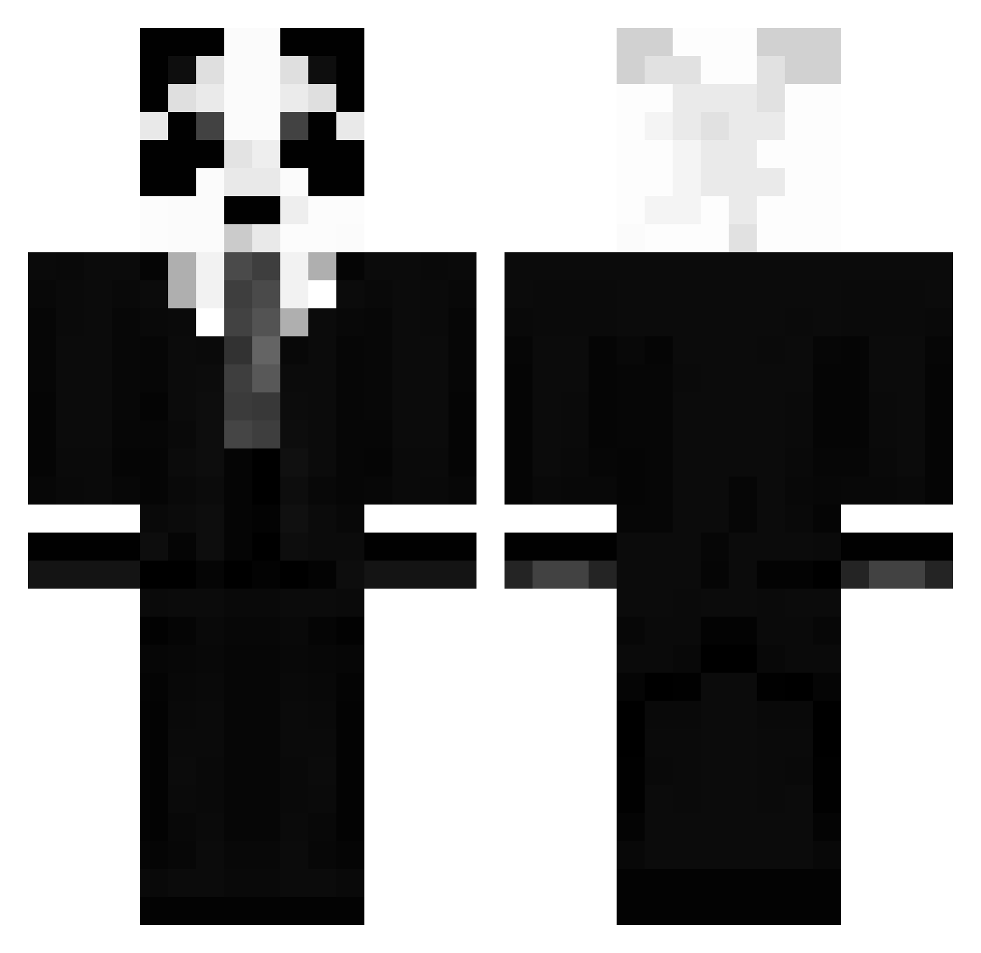 Valeral Minecraft skin, front and back view