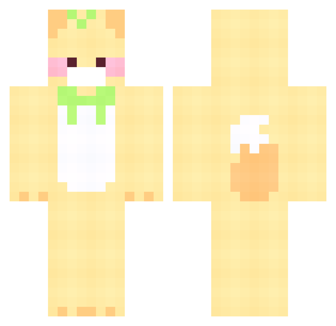 JJYO_MI Minecraft skin, front and back view