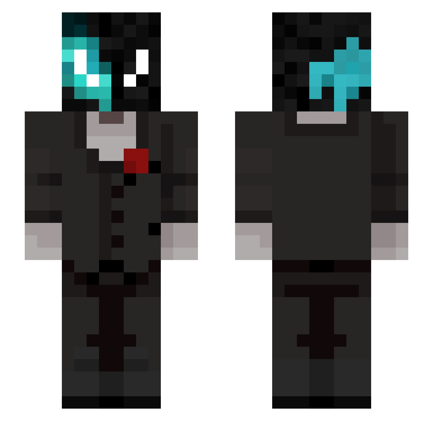 SlowBoss8351 Minecraft skin, front and back view