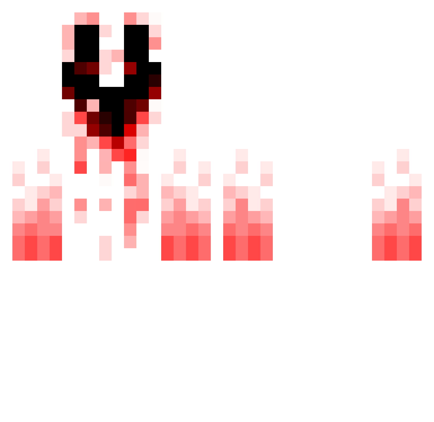 Udonl Minecraft skin, front and back view