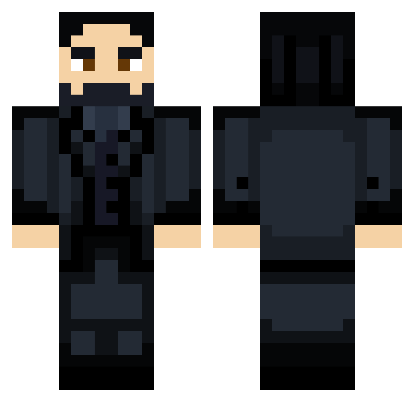 GetOffMyLawnree Minecraft skin, front and back view