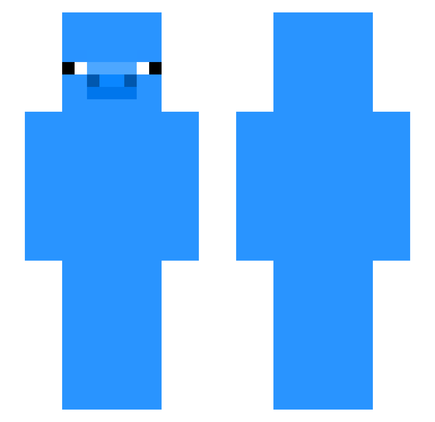 Unc41OG Minecraft skin, front and back view