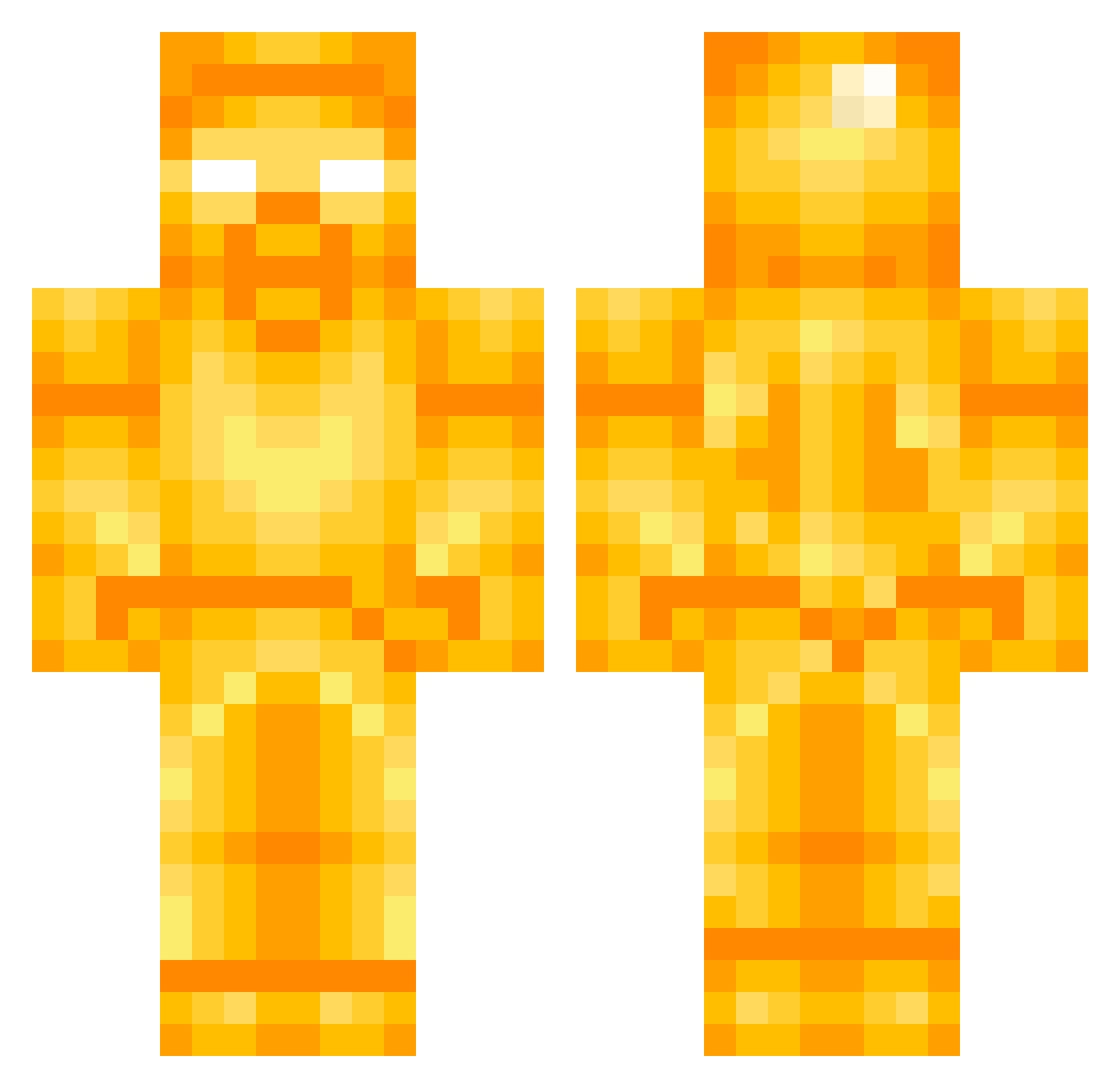 Jettism_Q Minecraft skin, front and back view