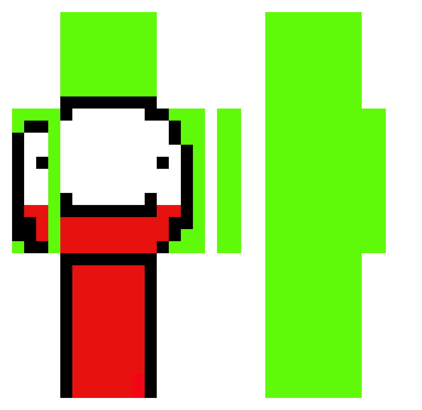szymxon Minecraft skin, front and back view