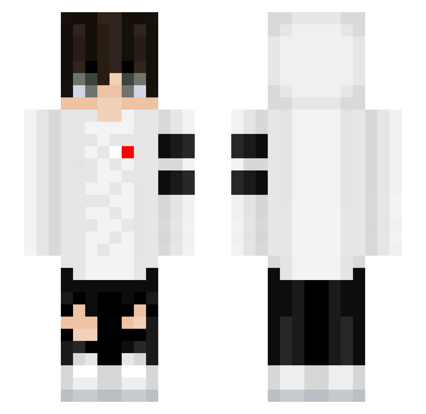 SuicideGHG Minecraft skin, front and back view