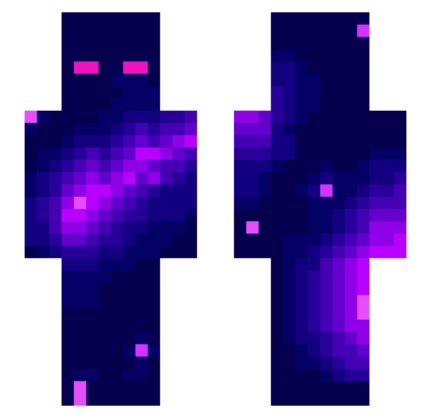 R4Z0X Minecraft skin, front and back view